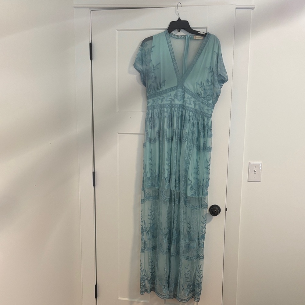 Altar'd State Blue Maxi Dress